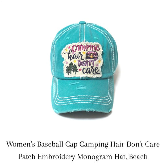 Happy camper baseball cap π§’ distressed - Picture 5 of 7